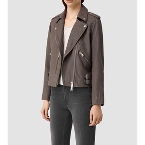 All Saints Watson Leather Moto Biker Jacket